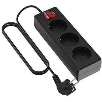 Garza 420027 Base Múltiple, Negro, 3 Metros