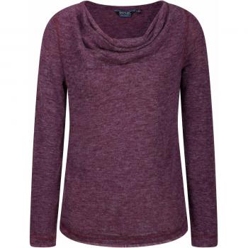 Regatta Frayda Lightweight Wool Look Cowl Neck Long Sleeve Top Polos/Camisetas, Mujer, Morado, Size: 10