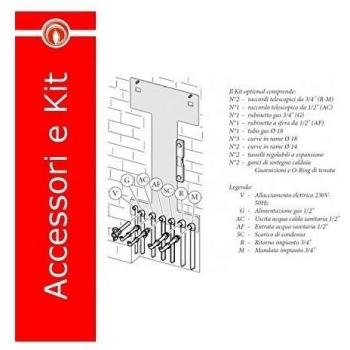Immergas 3.019264 - Kit de conexión para Victrix Colgante, Blanco, único