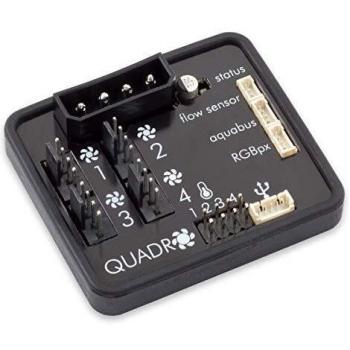 Aqua Computer QUADRO PWM Fan Controller with Ambient/Backlight Connector