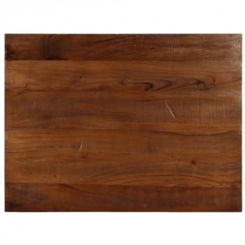 Tablero mesa rectangular madera maciza reciclada 90x50x2,5 cm Marrón