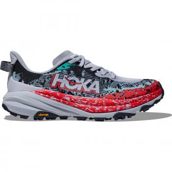 HOKA Speedgoat 6 Men's Trail Running Shoes - Navy Blue, Gray, Red, Size 40(2/3)