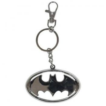 Batman Logo Metal Keychain for Kids - Unisex DC Universe Design