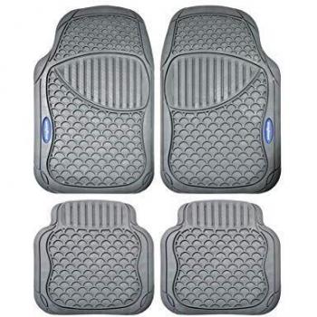 Goodyear GOD9021 Alfombra de Goma, 4 Piezas, Gris