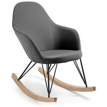 Kavehome Mecedora Teresa, gris oscuro