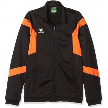 Erima Classic Team poliéster chaqueta, todo el año, infantil, color negro / naranja, tamaño 140