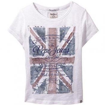 Pepe Jeans DUMA - Camiseta de manga larga de manga corta para niña, color blanco, talla 3 meses