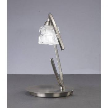 Lámpara de mesa Ice 1 Bulb G9 ECO, níquel satinado