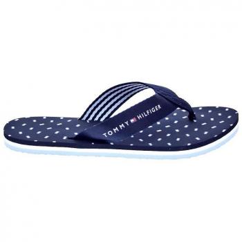 Chanclas Tommy Hilfiger Th Flags Flat Beach Sandal para Mujer Azul