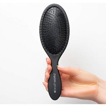 Cepillo Desenredante Ovalado Negro Brushworks 1ud