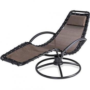 Sillón Reclinable de Jardín Eve Moka con Función Bascule 360° y Cojines Ergonométricos