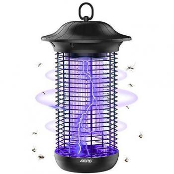 Aerb Lámpara Antimosquitos Eléctrico UV 18W, LED Mosquito Lámpara Trampa, 4000V Potencia de Alto Voltaje, Matar Mosquitos, Moscas, Polillas, para hogar