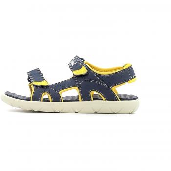 Sandalias Timberland Perkins Row 2 Strap Azul-Amarillo con Velcro para Niños