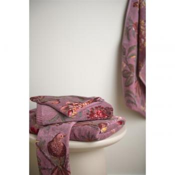 Toalla de baño de algodón 500 gr/m2 Secret Garden Pip Studio 70x140 cm color Mauve Beere
