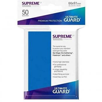 Ultimate Guard Supreme UX Fundas para Cartas Tamaño Estándar Azul Real (Paquete de 50)