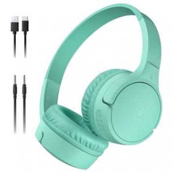 Auriculares Belkin SoundForm Mini On-Ear Bluetooth para Niños, Color Menta