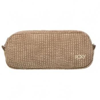 Riñonera Casual para Mujer Roxy Feeling Good Double Pencil, Estuche para Lápices de mujer ERJAA04322, Color Verde aceite, Talla única, Artículos escolares