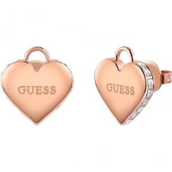 Pendientes Falling in love de acero dorado