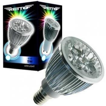 BOMBILLA LED E14 5W DICROICA RETTO LUZ FRIA 220V 480 LUMEN LUZ COLOR 6500K