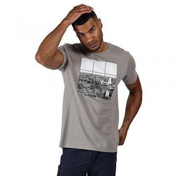 Regatta Cline IV Camisa De Mangas Cortas, Roca Gris, XXXL para Hombre