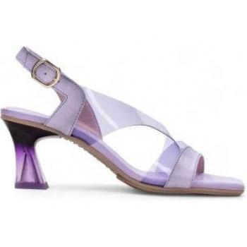 Sandalias de cuero lavanda con diseño Soho para mujer, marca Hispanitas
