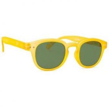 Izipizi Sun Junior #C Gafas de sol cuadradas para niños de 5 a 10 años color Yellow Honey