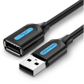 Cable Alargador USB 2.0 Vention CBIBG de Alta Calidad con Conexión Macho a Hembra de 1.5m en Color Negro