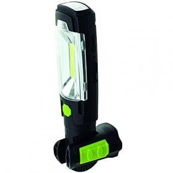 Luceco Luz de Trabajo Recargable, Foco LED de 3W, Lámpara Portátil, Literna para la Reparación de Automóviles, Pesca, Camping