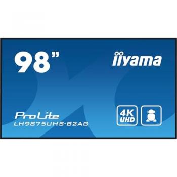 Pantalla de señalización digital iiyama ProLite LH9875UHS-B2AG 98 (247.7 cm) 4K UHD LED, Wi-Fi, 500 cd/m², Android 11, uso continuo