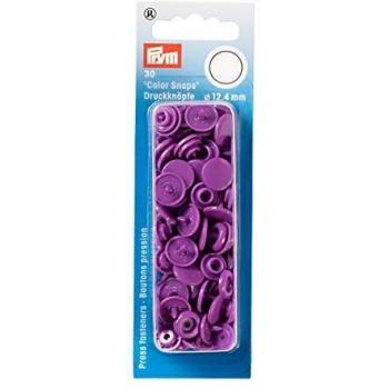 Prym Press Fasteners, Purple, 12.4 mm