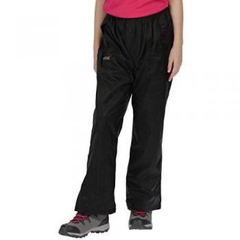Regatta Kids Pack It Waterproof Overtrousers Black, Size: 9-10 yrs