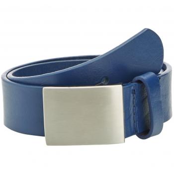 Cinturón de cuero azul unisex para niños Playshoes, hebilla de alfiler, ancho 30 mm, talla 55