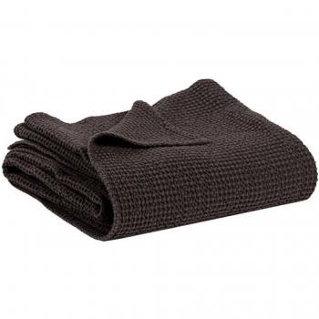 Cubre Cama de Algodón Stonewashed Maia 260 x 260 cm Carbono