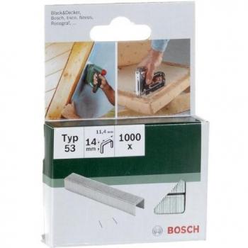 BOSCH 2609255823 Grapas Tipo 53, Longitud de pata 11.4 mm, Anchura de grapa 11.6 mm