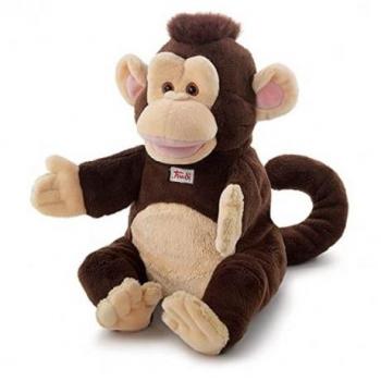 Marioneta de Mano Trudi Mono 25 cm Marrón y Beige