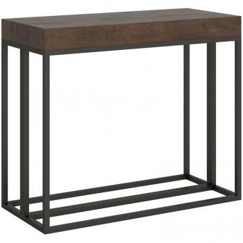 Consola extensible 90x40/300 cm Estructura Nogal Época Anthracita