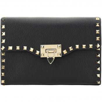 Valentino Garavani Rockstud Small Shoulder Bag Black Female One Size