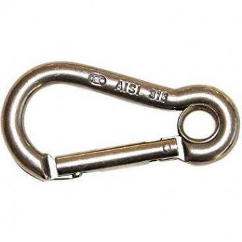 Desconocido Kong CLASSICosquetón KL Bombero ojete Mosquetón, Adultos Unisex, INOX