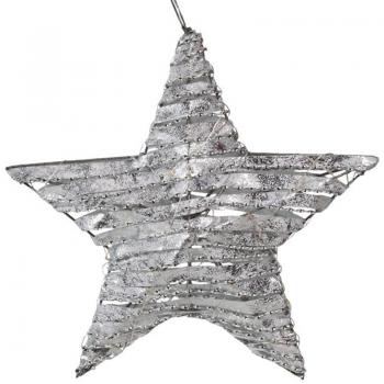 Estrella de 30 Led de Tela a Pilas de 40 cm