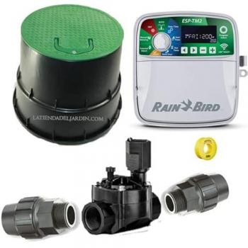 Kit Profesional de Riego Automático Rain Bird 1 Zona 24V para Tubería de 32mm