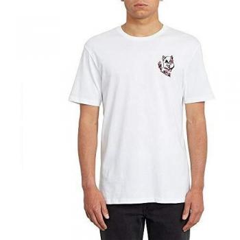 Volcom Wiggly BSC SS Camiseta, Hombre, White, L