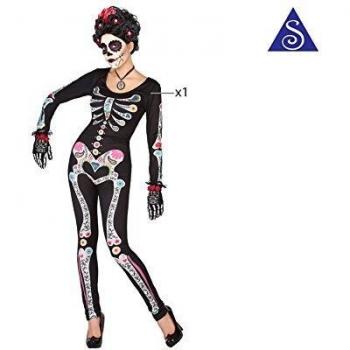 DISFRAZ DE ESQUELETO CATRINA PARA MUJER