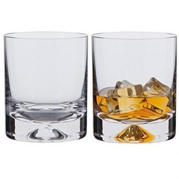 Dartington Personalized Crystal Dimple Old Fashioned Whisky Tumblers - Set of 2, 250ml