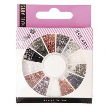 Pollie STRASS RHINESTONE COLORES PARA NAIL ART RUEDA 600 U
