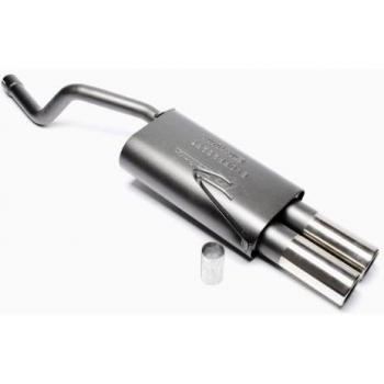 Terminal de escape trasero 2x76mm para Fiat Punto II
