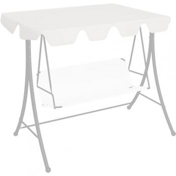 Toldo de jardín blanco 150/130x105/70 cm