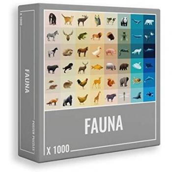 Fauna - Colorido rompecabezas de 1000 piezas para adultos con geniales animales poligonales