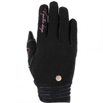 V Quattro Design District 18 guantes para mujer, negro, talla S