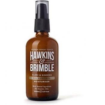 Hawkins & Brimble Oil Control Moisturiser 100 ml - moisturising cream for oily skin, suitable for sensitive skin, formulated with natural ingredients, paraben-free, and not tested on animals