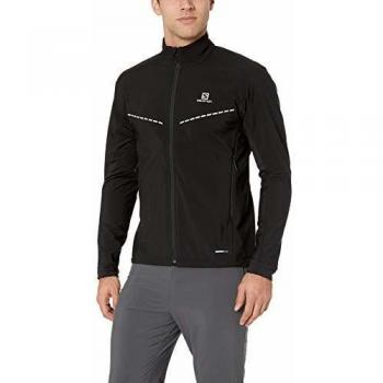 SALOMON Agile Jkt M Chaqueta Softshell, Mezcla de sintéticos, Hombre, Negro, 2XL